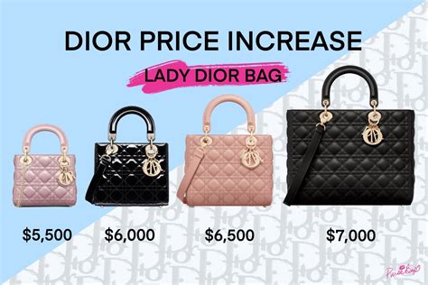 how much does dior pay|lady Dior euro price.